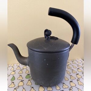 Vintage Calphalon Tea Kettle Rare Acorn Anodized Black Made In Ireland